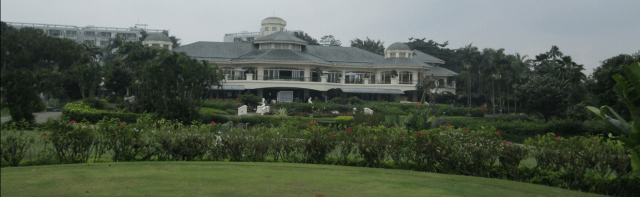 A change from the usual view of the lovely Gd. Salak, the almost as lovely Rancamaya clubhouse