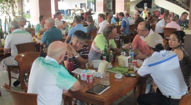 And its good night from them after a busy day ...