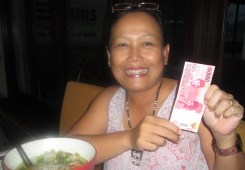 X Paid for Lena's Bakso